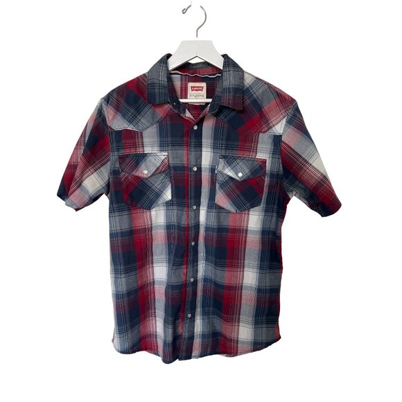 Levis Plaid Button Up Shirt - Picture 1 of 5